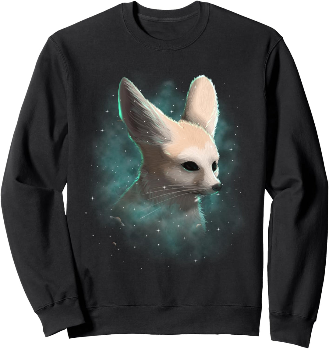 Fennec Fox Cosmic Galaxy Celestial Outer Space Astronomy Sweatshirt