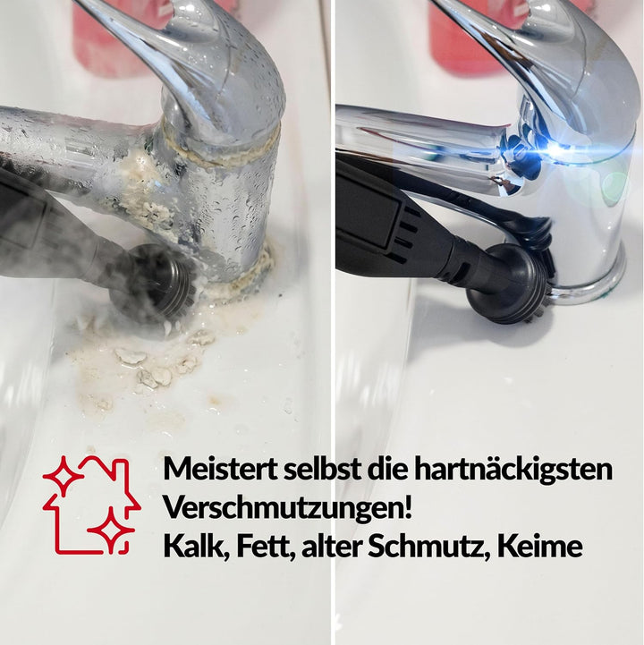 LEHMANN SteamWash 1800 Waschsauger &amp; Dampfreiniger 4in1, Polsterreiniger und Teppichreiniger mit War