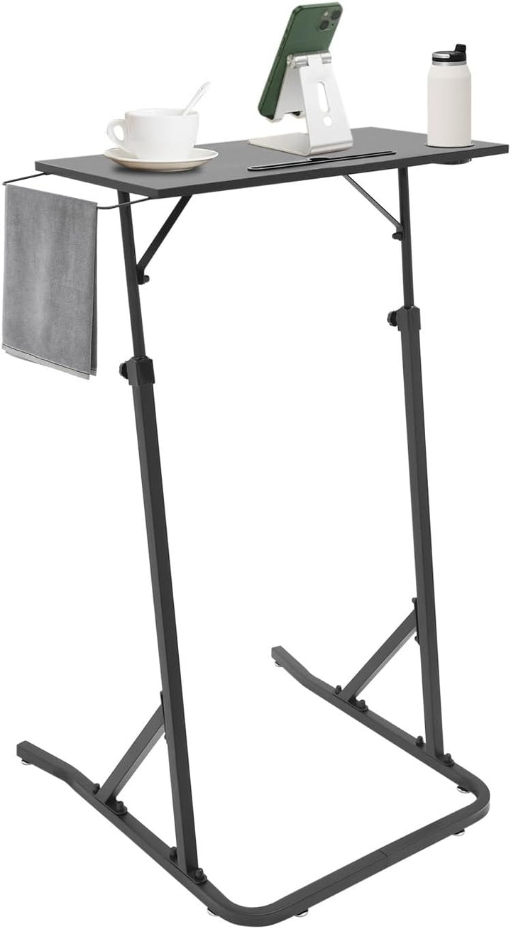 Fahrrad Schreibtisch Computerständer aus Stahlrohr, 64.5-143cm Verstellbare Höhe Walking pad Trainin
