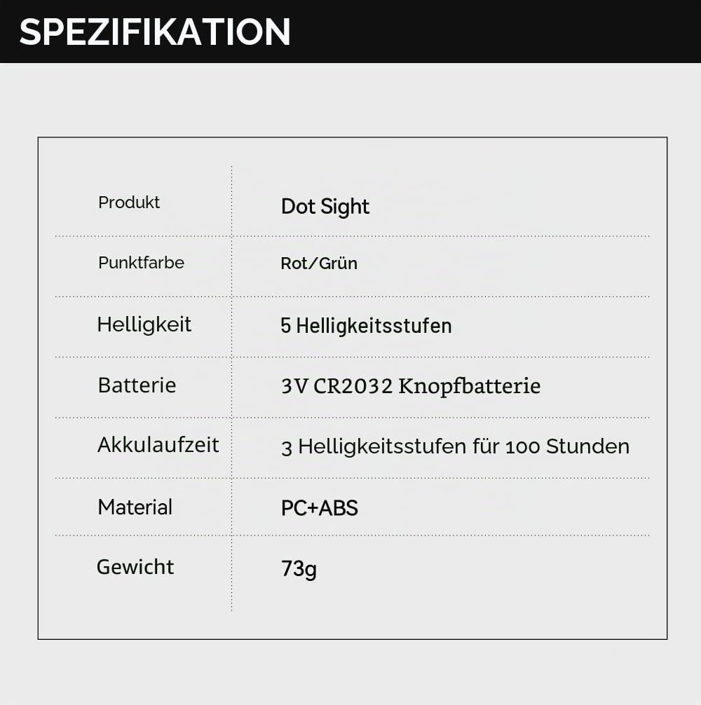 TTARTISAN Kamera Dot Sight für Telefotografie geringes Gewicht mit Kaltschuhhalterung (ohne CR2032-B