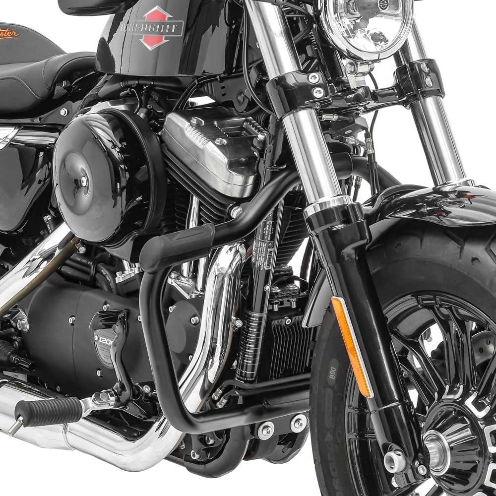 Sturzbügel für Harley Davidson Sportster 883 Custom (XL 883 C) 04-10 Craftride Mustache schwarz