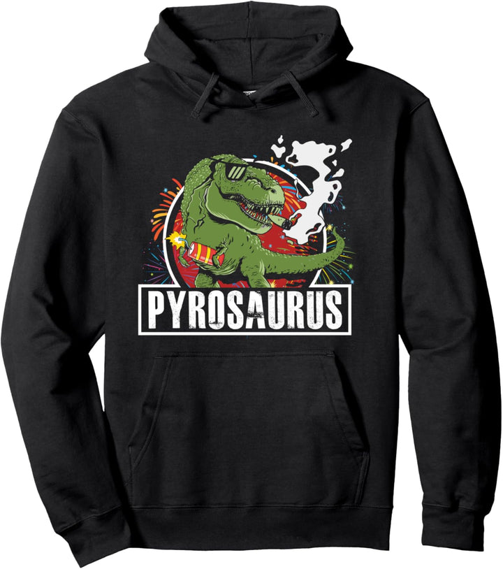 Pyrosaurus Pyrotechniker Dinosaurier Feuerwerk Techniker Party Pullover Hoodie