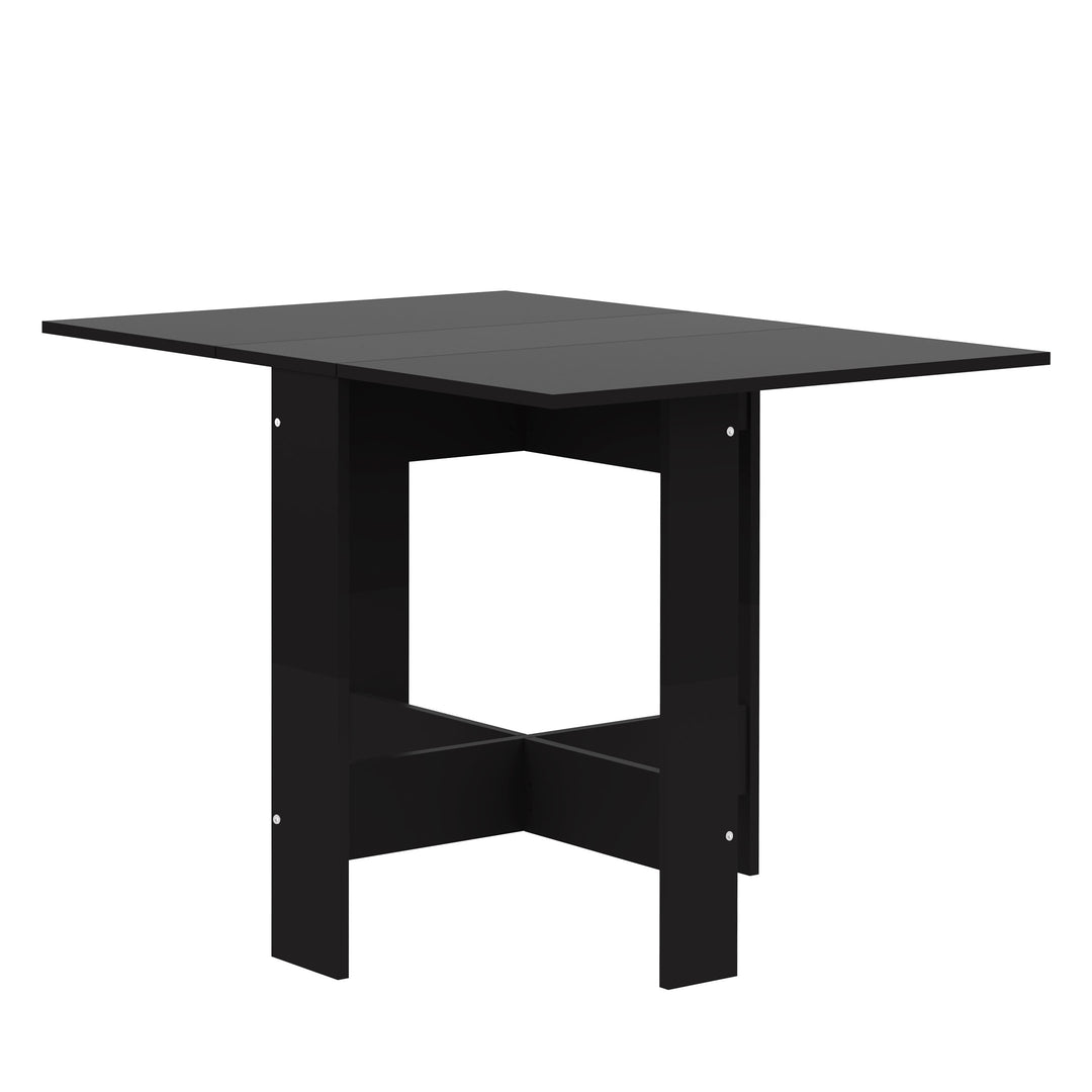 Symbiosis Klapptisch, Holzwerkstoff, Schwarz, 76 x 103 x 73.4 cm, Schwarz