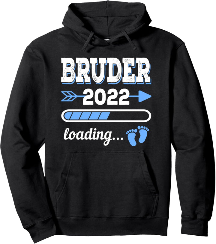 Bruder 2022 Loading Ich werde Grosser Bruder 2022 Geschwister Pullover Hoodie