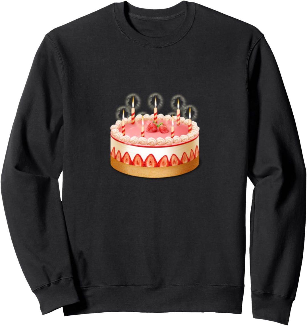 Geburtstagstorte mit Kerzen Sweatshirt