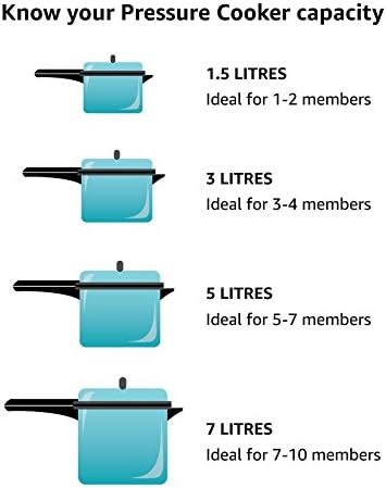 Hawkins Hevibase Induktions-Schnellkochtopf, 8 l, klein, Silber 8 Liter, 8 Liter