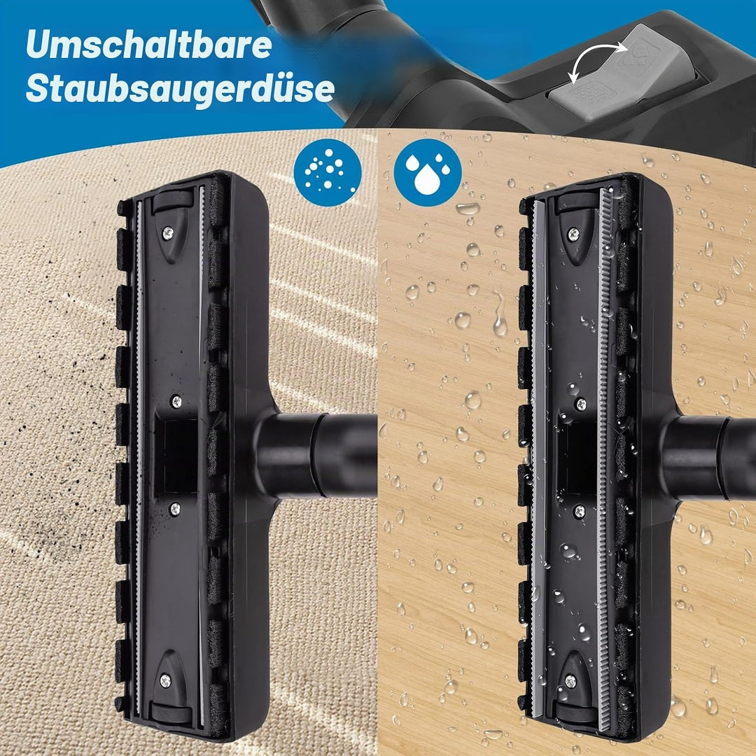 Nass Trockensaugdüse Ersatz Bodendüse für Kärcher WD2 WD3 WD4 WD5 WD6, Kompatibel mit 35mm/32mm Stau