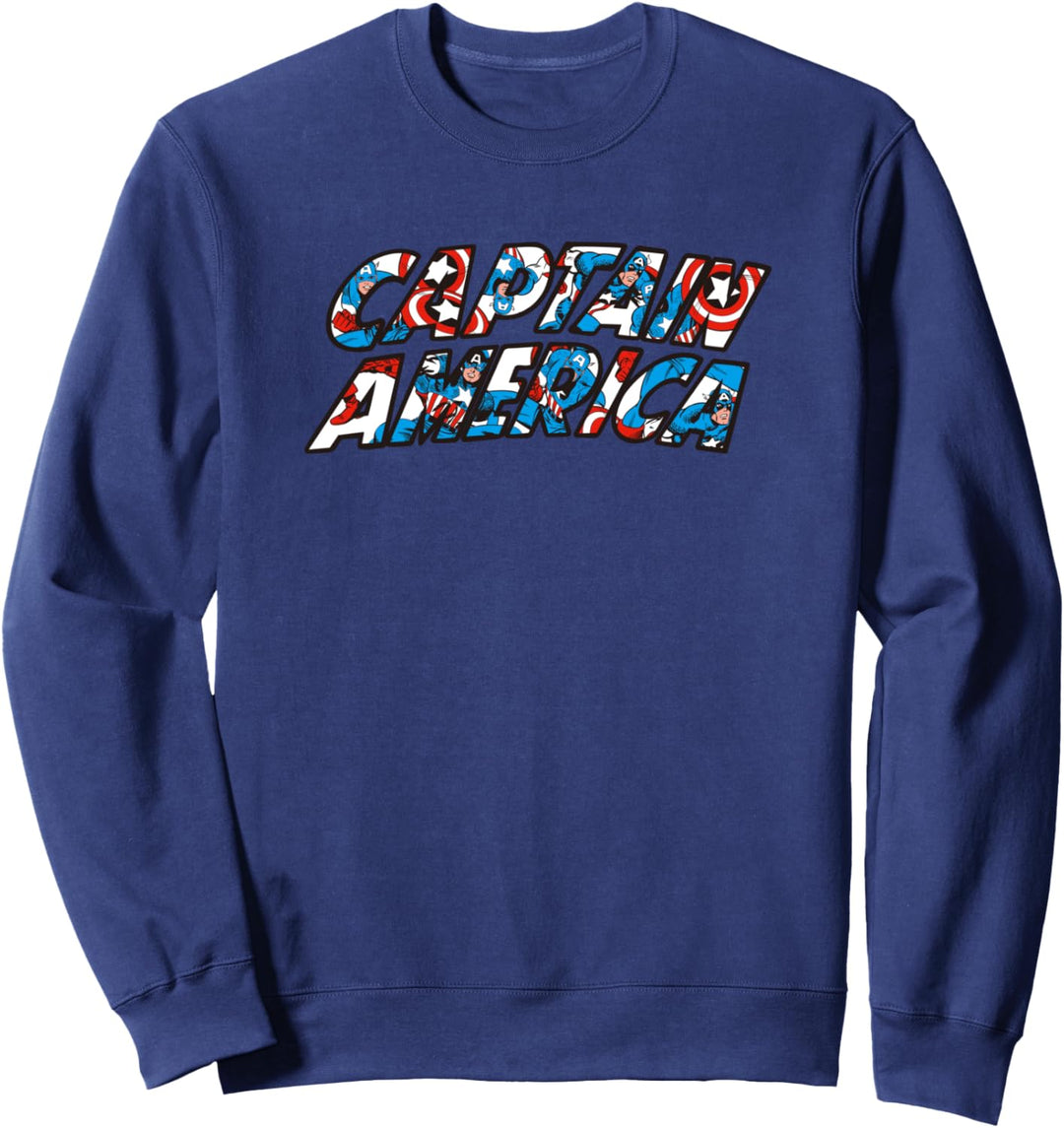 Marvel Classic Captain America Lettering Sweatshirt
