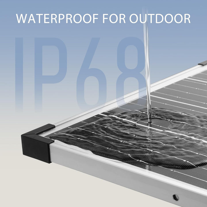 Nicesolar 20W Mono Solarpanel Kit 12V Monokristallines Solarmodule System-set Solaranlage Komplettse