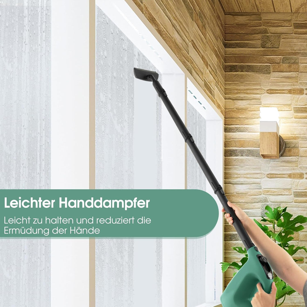 GOPLUS Dampfreiniger 1500W, Tragbarer Mehrzweck-Dampfreiniger: Dampfdruck: 2 Bar, 400 ML Wassertank,