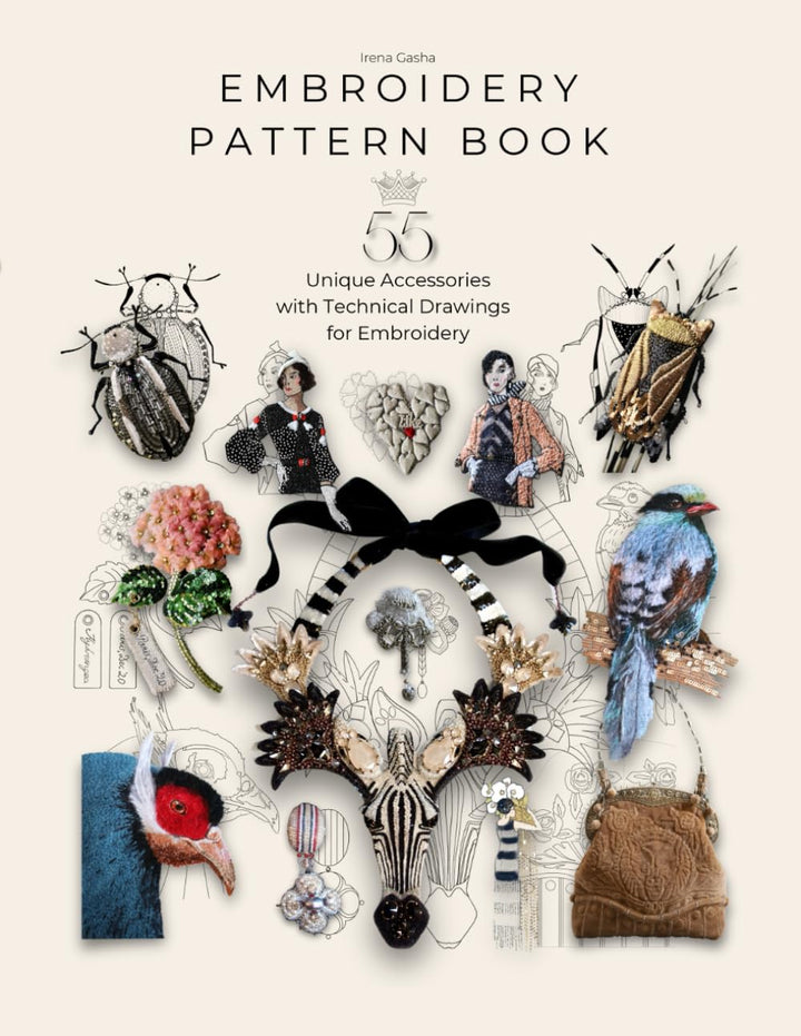 Embroidery Pattern Book: 55 Embroidery Projects for Inspiration and Practical Use, Taschenbuch