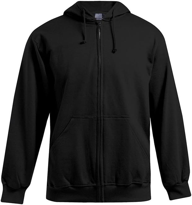 Zip Hoodie Jacke 80-20 Herren, Schwarz, XXL