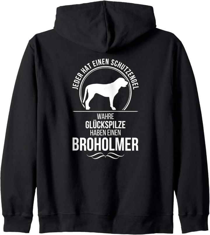 Broholmer Schutzengel Hund Hunde Hundespruch Kapuzenjacke