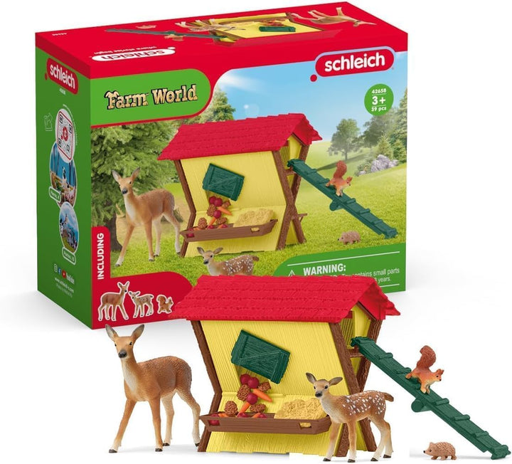 SCHLEICH 42641 Hochzeitskutsche, ab 5 Jahren, Horse Club - Spielset, 106 Teile &amp; 42658 Fütterung der