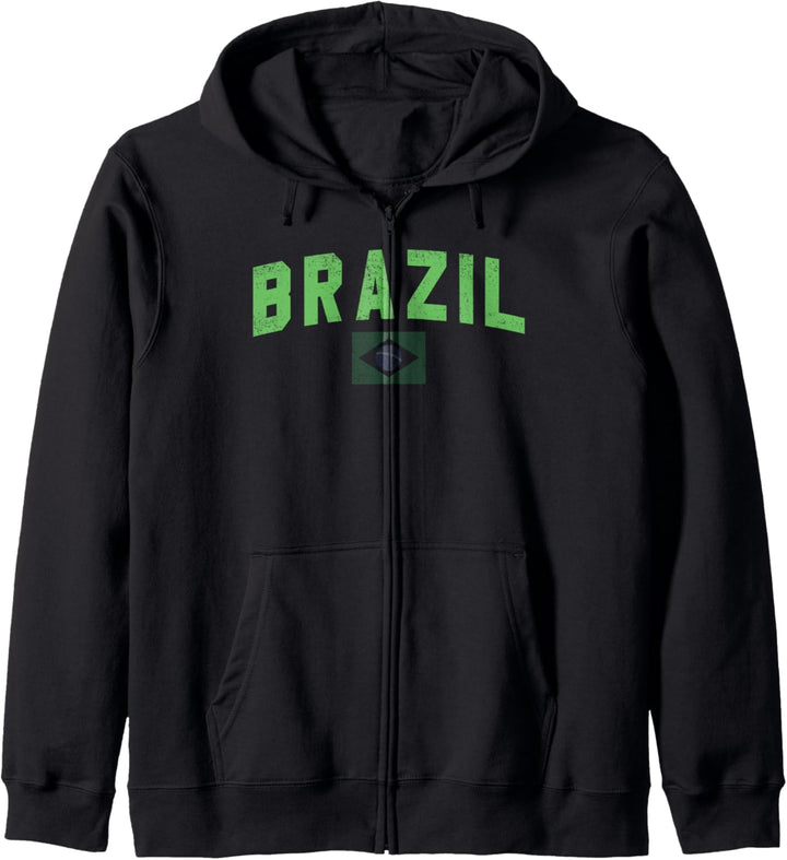 Trendy Brazil Flag Kapuzenjacke