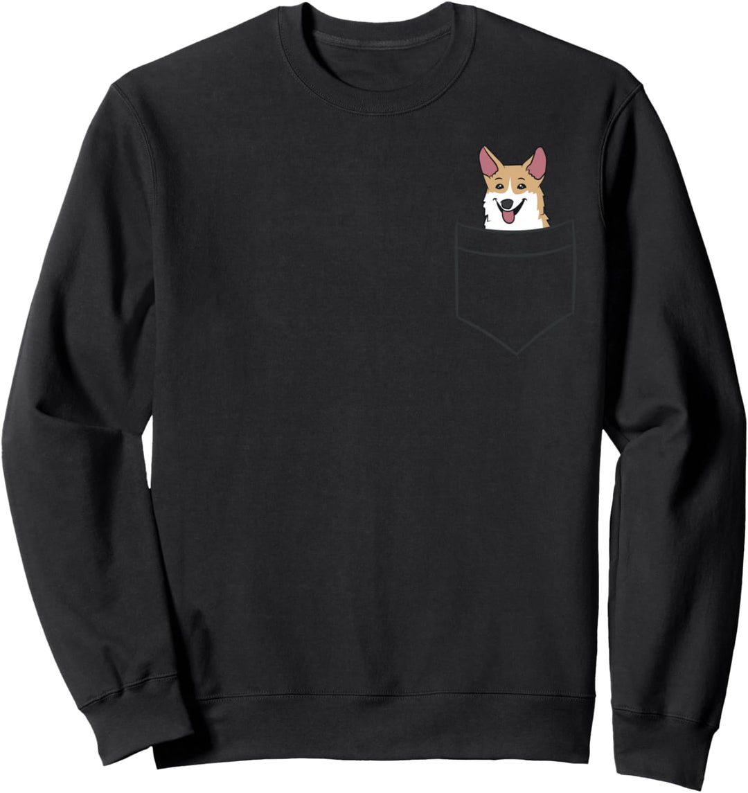 Corgi Hund In Der Tasche Lustiger Welsh Corgi Sweatshirt