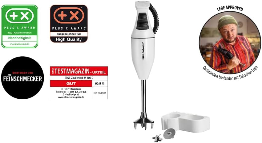 ESGE-Zauberstab E 120 Select, Stabmixer weiss, bis 10.000 U/Min, 90210, Weiss