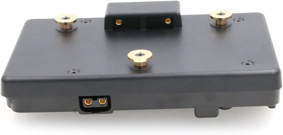 ZBLZGP V-Mount Akkuhalterung auf 3-Stift-Goldmontageplatte Adapter für Panasonic Kamera Anton Bauer