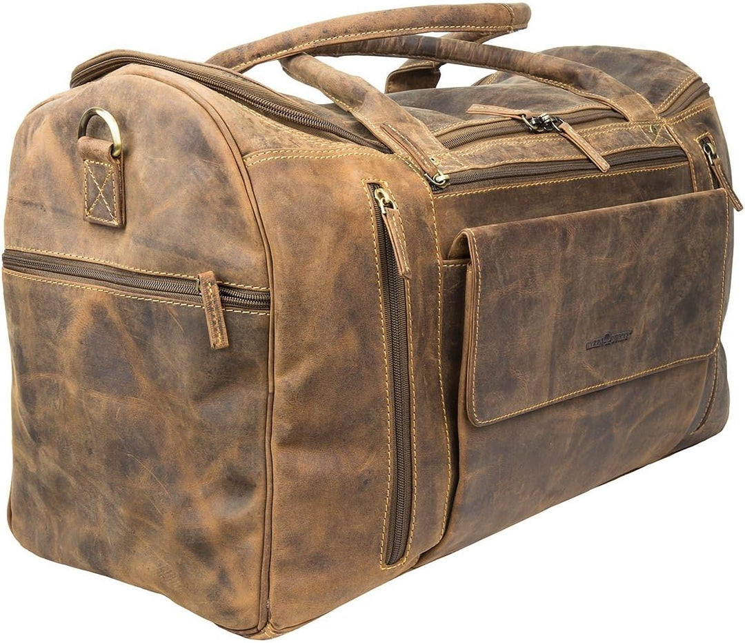Green Burry Reisetasche 1736, Reisetasche Braun, Braun