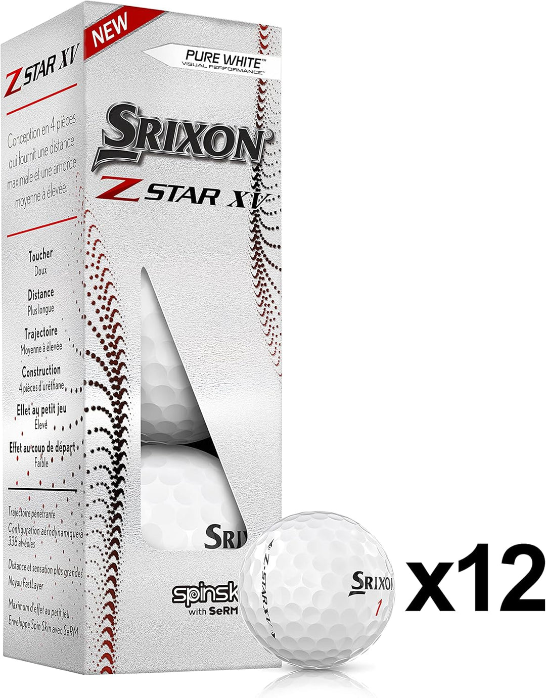 Srixon Z-Star Xv Golfbälle Einheitsgrösse Weiss, Einheitsgrösse Weiss