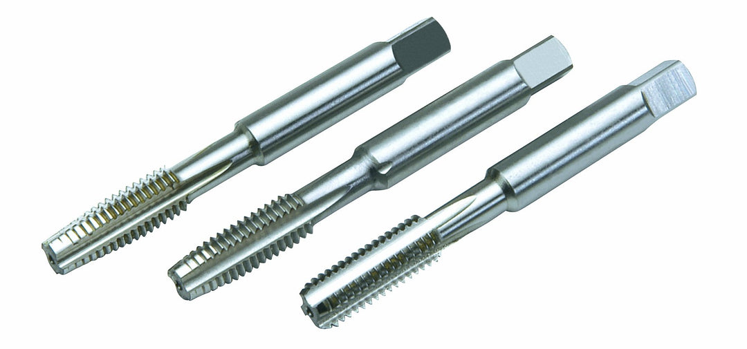 Volkel 814/038S HSS-Gewindebohrer, fein, metrisch, 10 mm x 1,25, 3-teilig