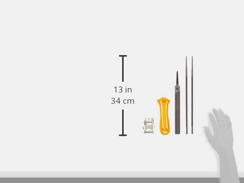Universal Feilen-Set 0.325 Zoll - 4,8 mm, FLO010: Schärfwerkzeug zum Schärfen und Warten von Ketten,
