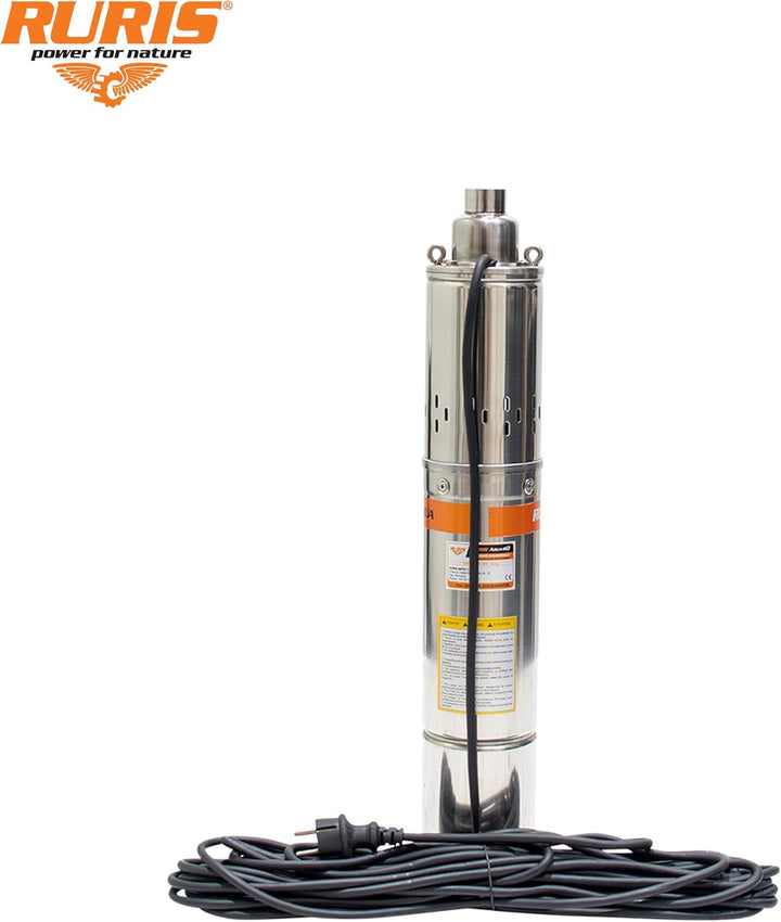 RURIS POWER FOR NATURE Tauchpumpe Aqua 40, 750 W, Durchflussmenge 1880 l/h, Höhe max. 100 m, Kabel 1