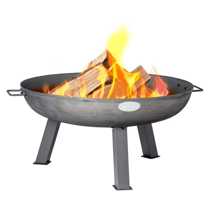 Feuerschale für den Garten - Gusseisen - mit Griffen - 870 mm Durchmesser