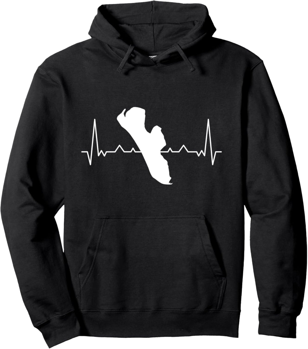 Fanø Fanö Herzschlag Skandinavien Dänemark Urlaub Pullover Hoodie