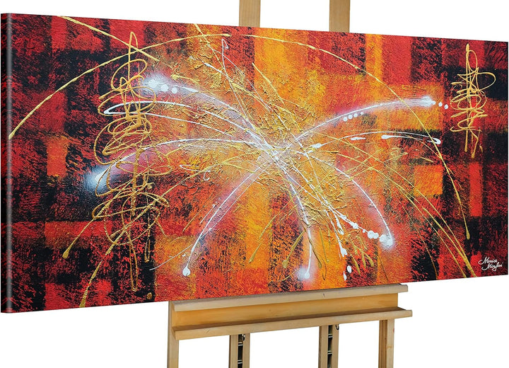 Monica Mirafiori I 100% HANDGEMALT I Gemälde Avantgarde 100x50cm | Gemälde Handgemalt | Acrylgemälde