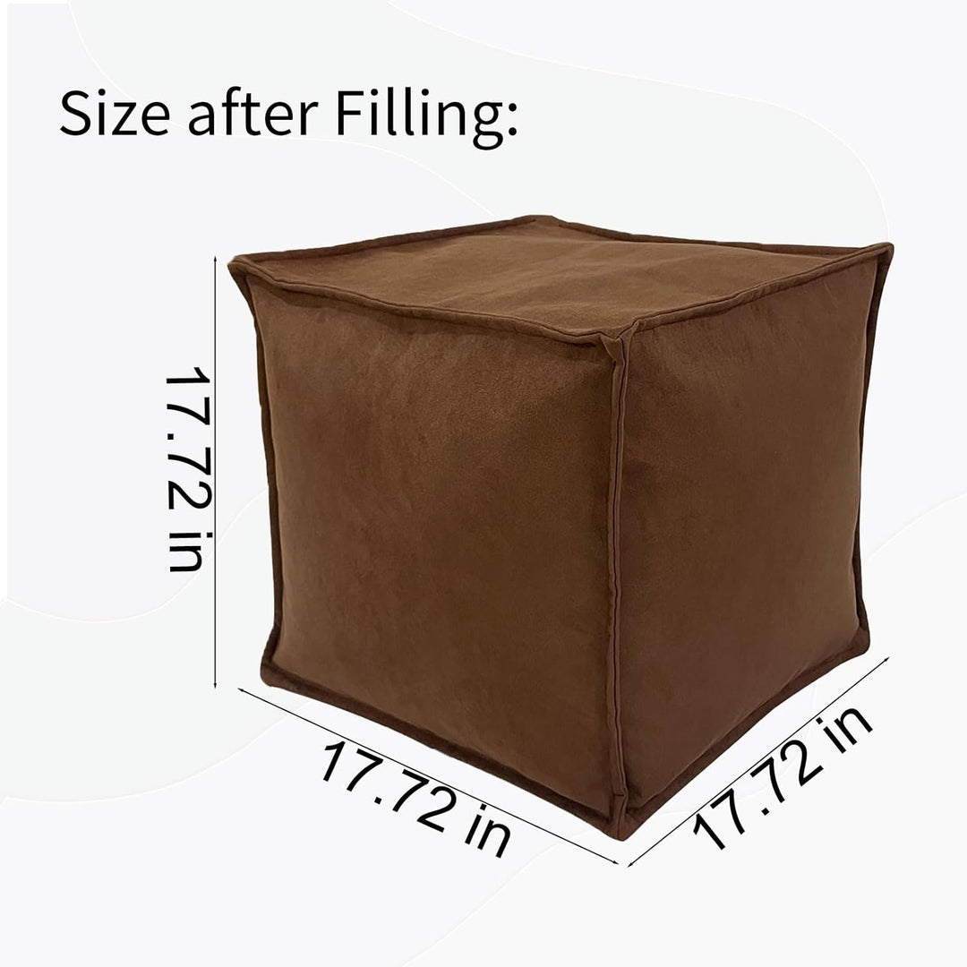 Louis Donné Rechteck Polsterhocker Quadratisches Sitzpouf Fusshocker Holster Ungefüllt Stoff Sitzpuf