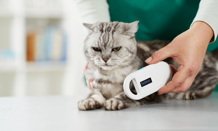 LBH Tierchip Lesegerät Chipleser für Tiere RFID Chip Microchip Tiere ISO Transponder zur, Chipleser