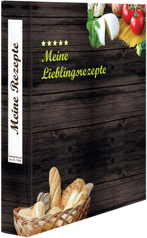 PRICARO Rezeptordner mit Rezeptblock "Mediterran", A5