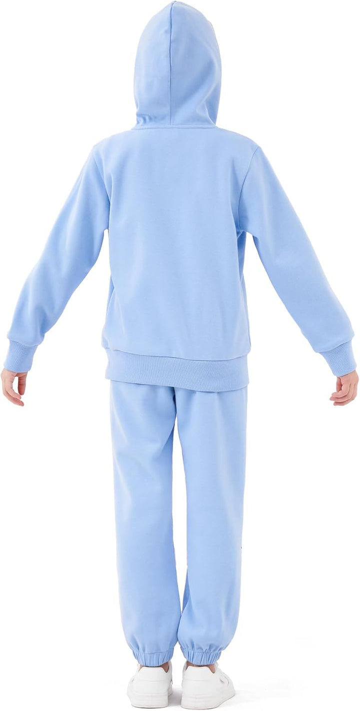 NATUST Kinder Trainingsanzug Jungen Mädchen Sportanzug 130 Blau, 130 Blau