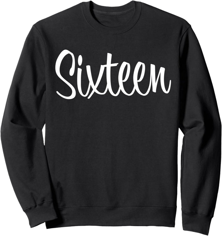 Zum 16 Geburtstag Mädchen Damen Deko Frau Dekoration 16. Sweatshirt