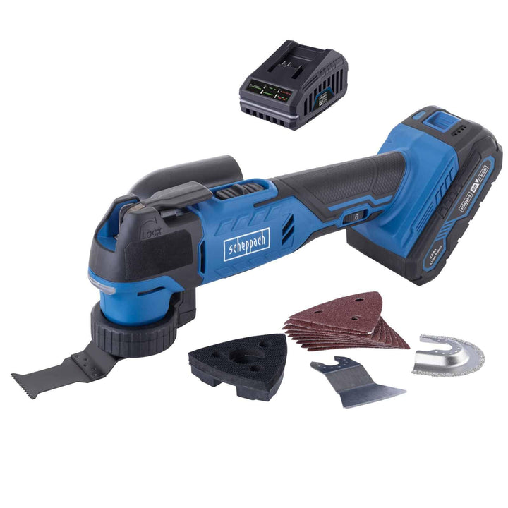 Scheppach Akku-Multifunktionswerkzeug C-MT40-X 20V Multitool | Geschwindigkeit 10000‒40000 min-1 | O