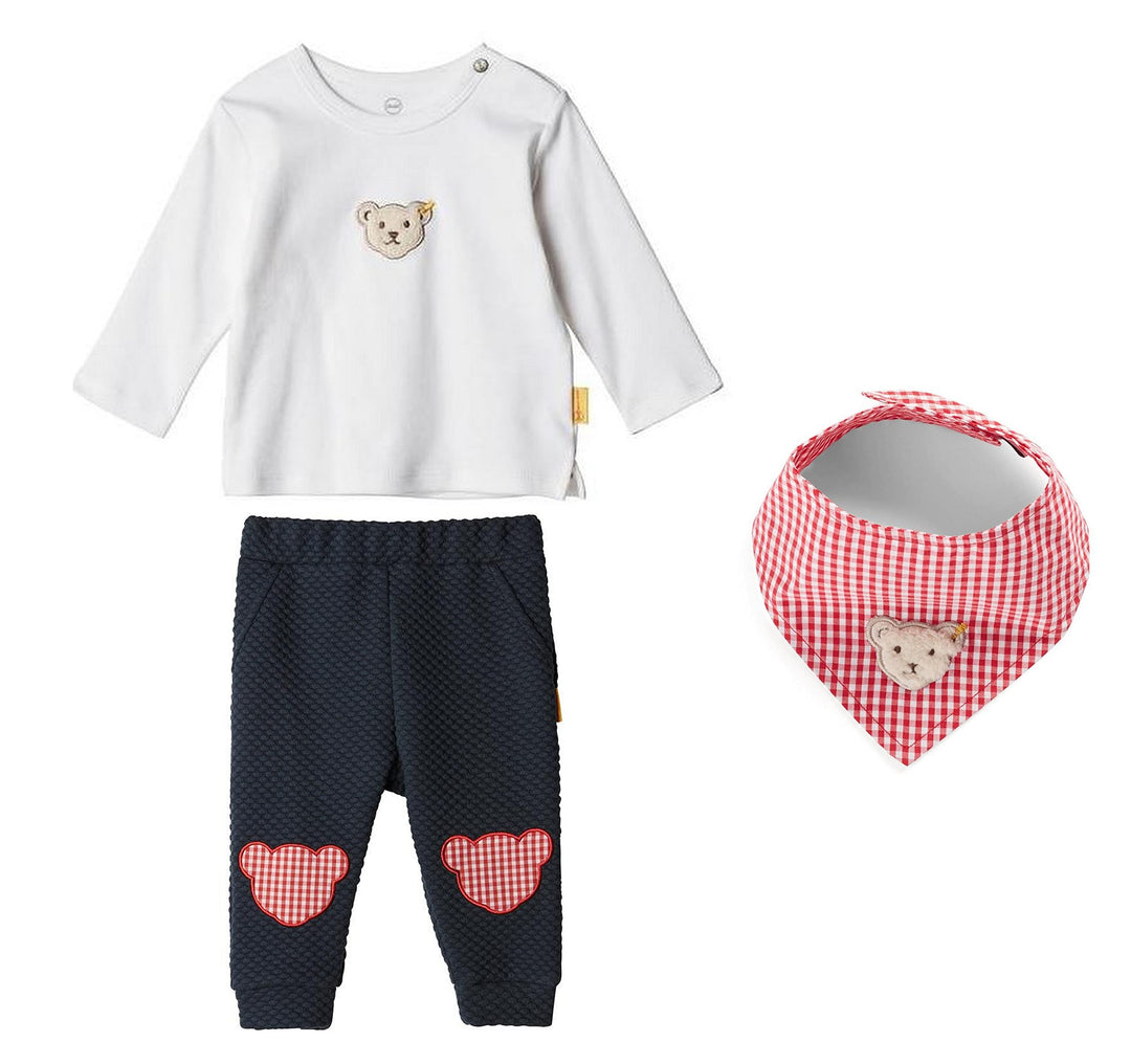 Steiff Set Hose, Shirt &amp; Halstuch, Gr. 56