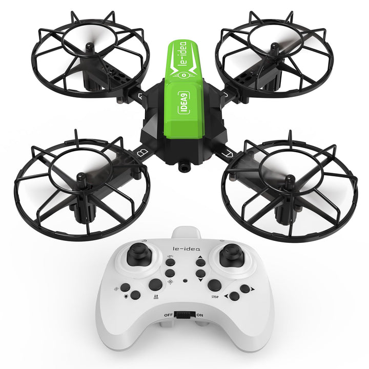 LE-IDEA Zusammengebaut Drone mit Wettbewerbsmodell, RC Quadcopter mit 3 Geschwindigkeitsmodi Headles