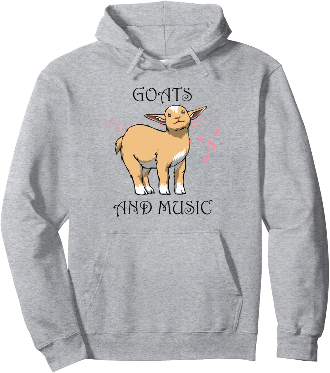 Lustige Musikanten Ziege Bauernhof Tier Musik Pullover Hoodie