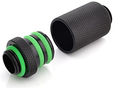 Bitspower Schnellverschluss Set 1/4 Zoll - extra lang, matt black