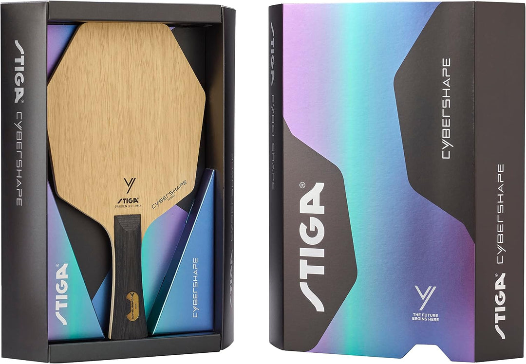 Stiga Cybershape Wood Tischtennis Holz – Tischtennisholz aus Holz mit exklusiver Cybershape-Form Kon