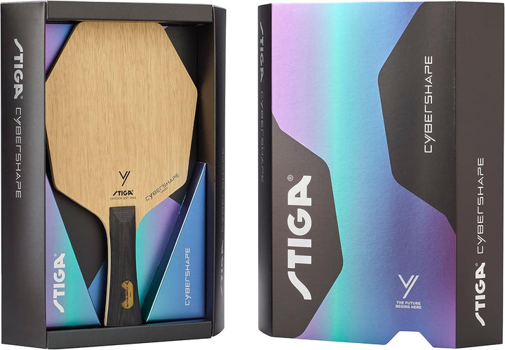 Stiga Cybershape Wood Tischtennis Holz – Tischtennisholz aus Holz mit exklusiver Cybershape-Form Kon