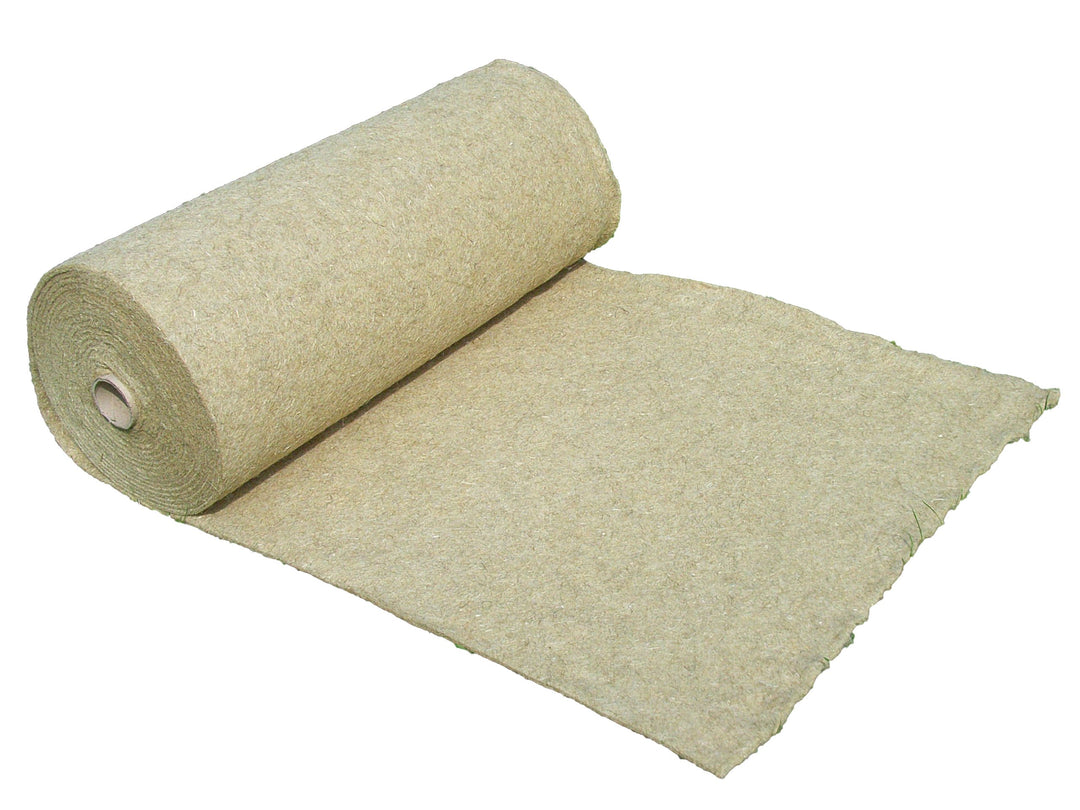 Anzuchtmatte aus 100% Hanf, 0,6 m breit, 15 m lang, ca. 1 cm dick (EUR 10,50/m²), Matte geeignet zur