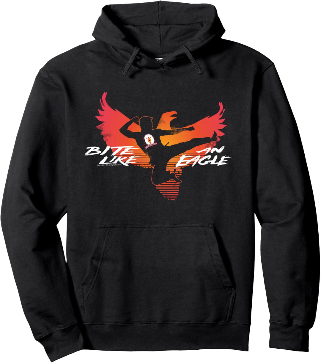 Cobra Kai Beissen wie ein Eagle Jump Kick Pullover Hoodie