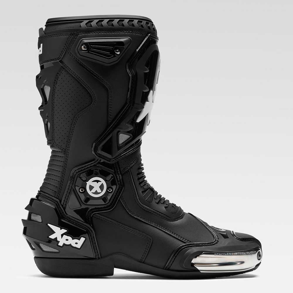 XPD XP6-S Motorrad Stiefel, schwarz, 47 Schwarz 47 EU