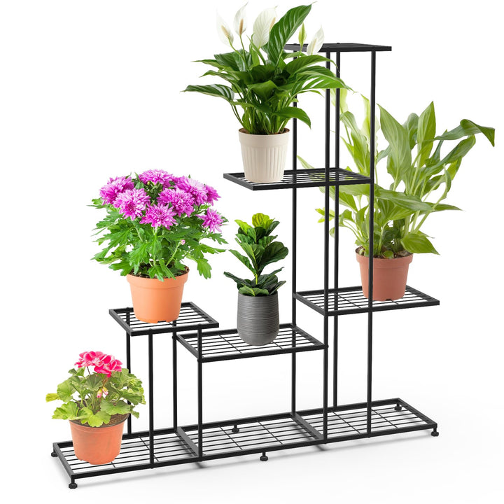 CPROSP Blumenregal 5-Stufiger aus Metall, Blumenständer Indoor, Pflanzenständer Modern, Blumenbank,