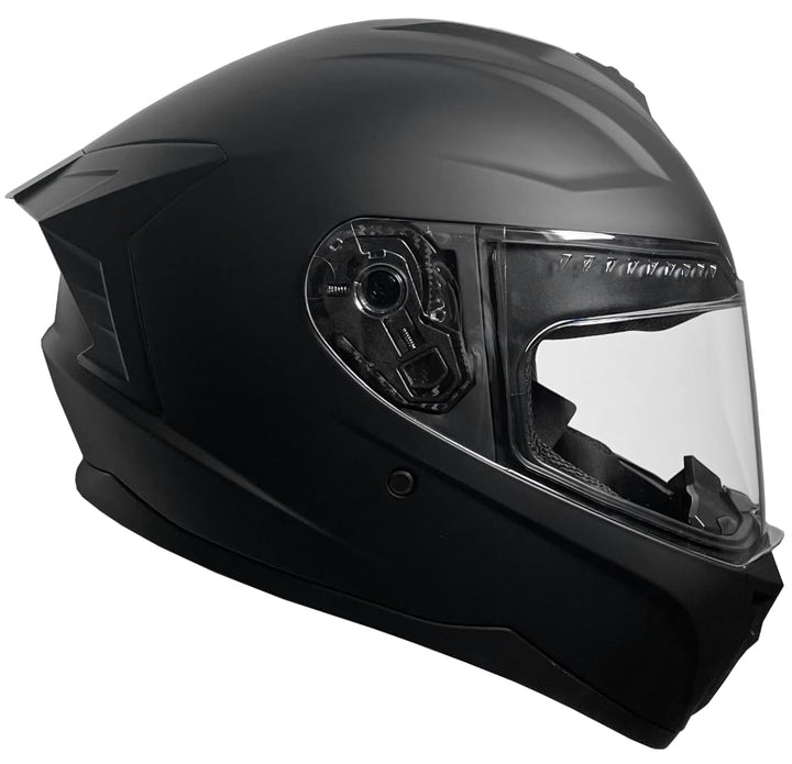 Integralhelm Helm Motorradhelm RALLOX M61 schwarz matt Grösse S