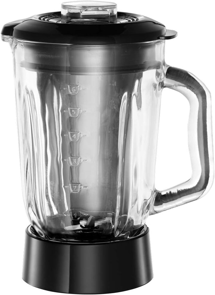 Russell Hobbs Standmixer [1,5l Glasbehälter] Matt Schwarz (starker 0.9PS Motor, Impuls-/Ice-Crush-Fu