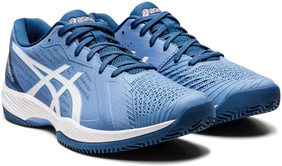ASICS Herren Solution Swift Ff 2 ClaySneaker 45 EU Blau Harmony Weiss, 45 EU Blau Harmony Weiss
