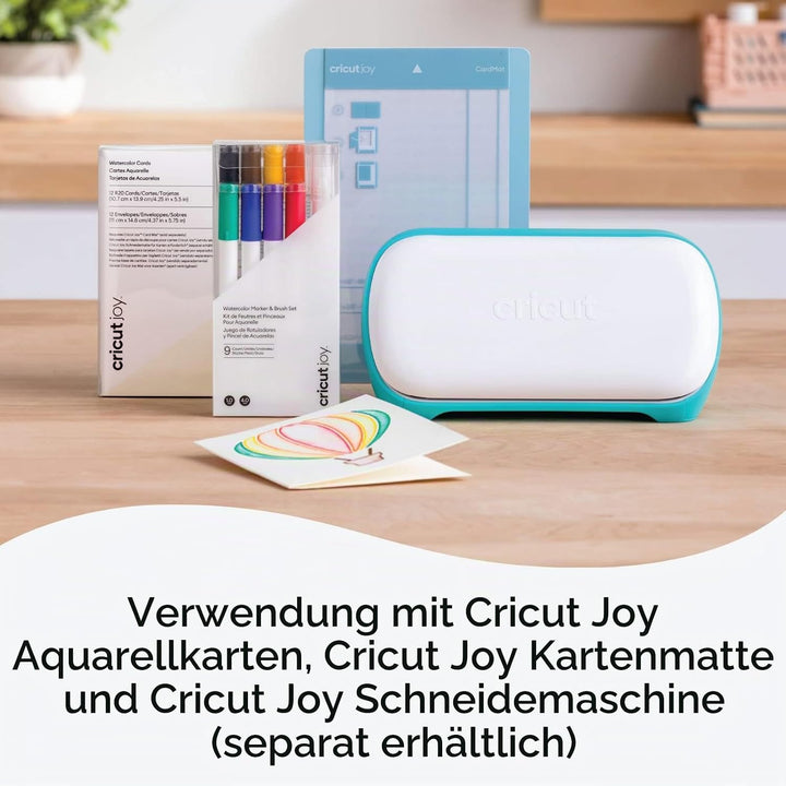Cricut Watercolor Marker & Brush Set 8 Marker, 1 Wasserpinsel Erstellen Sie ein Aquarell Meisterwerk